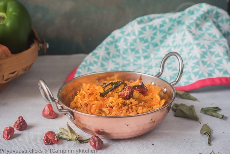 Carrot Poriyal|Dry Subzi|How to make Carrot Poriyal