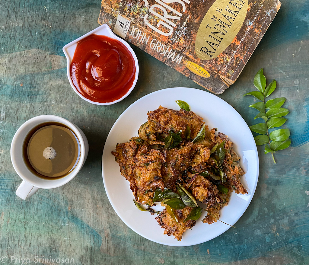 Leftover rice pakoda