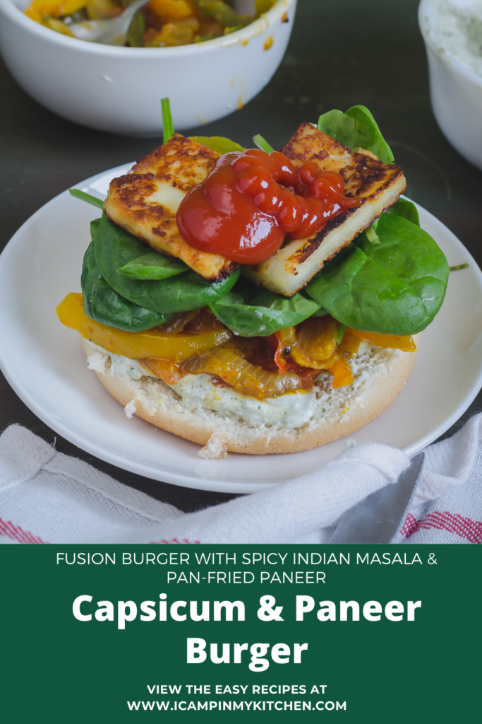 Capsicum paneer burger pin 