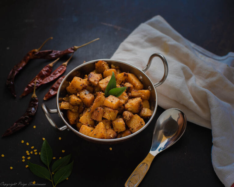 Sweet Potato Fry|South-Indian Style Dry subzi