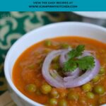 how to make Indian style curry with green peas
