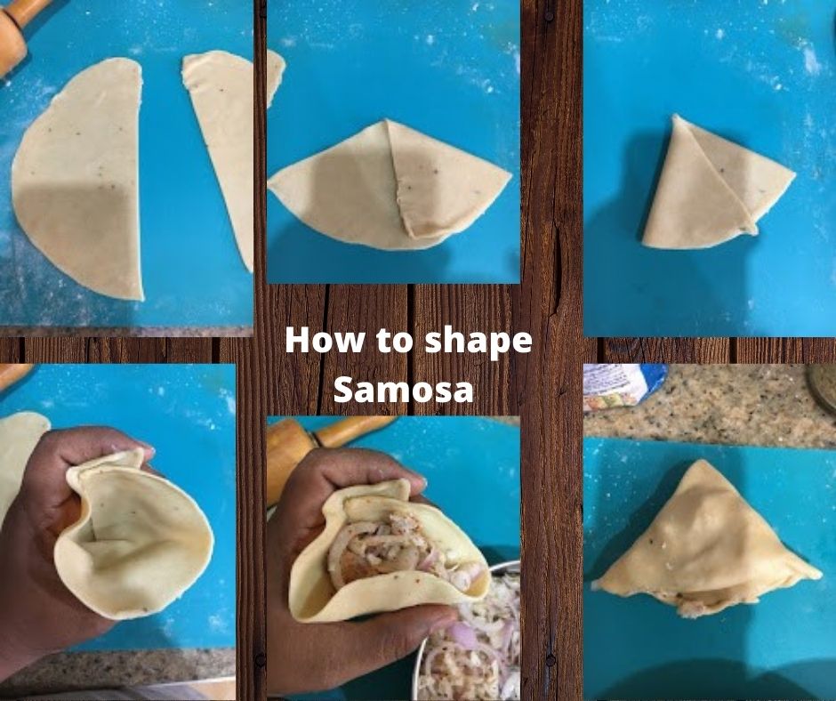 How to shape samosa 