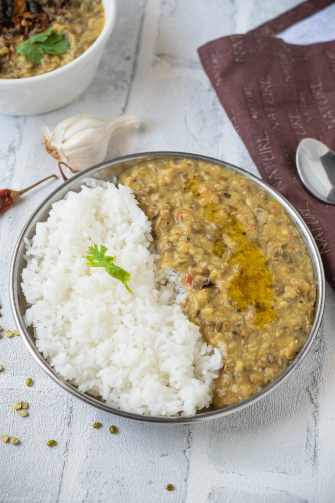 Dal chawal for lunch 