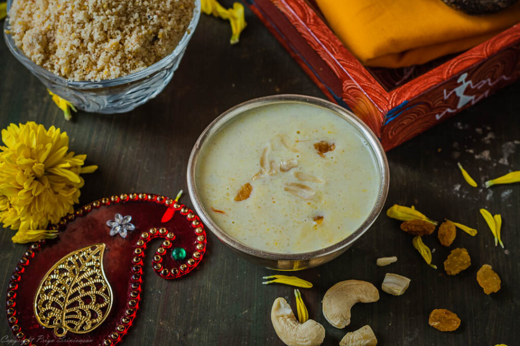 Kheer with instant kheer mix 