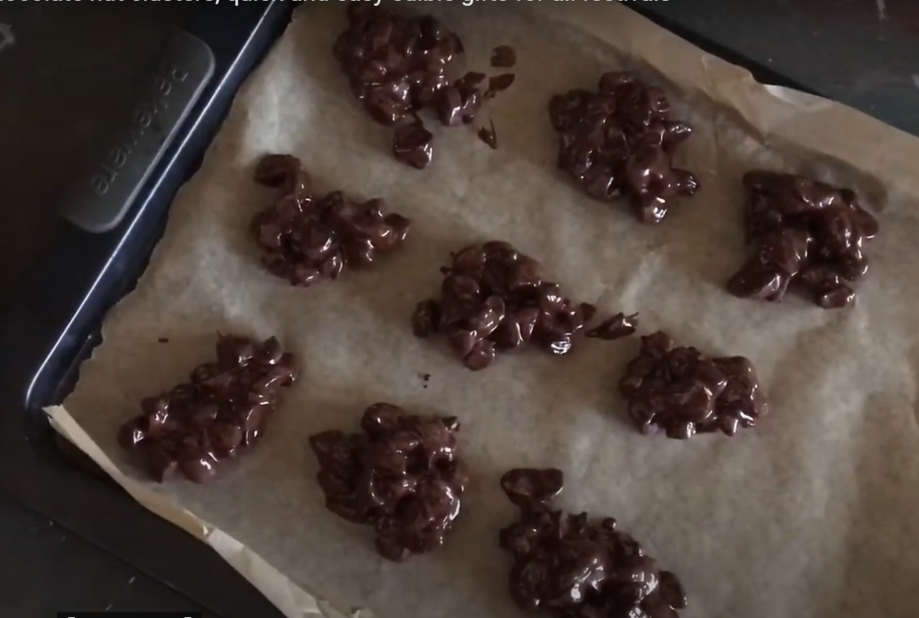 Chocolate Nut clusters VeganGlutenFree I camp in my kitchen