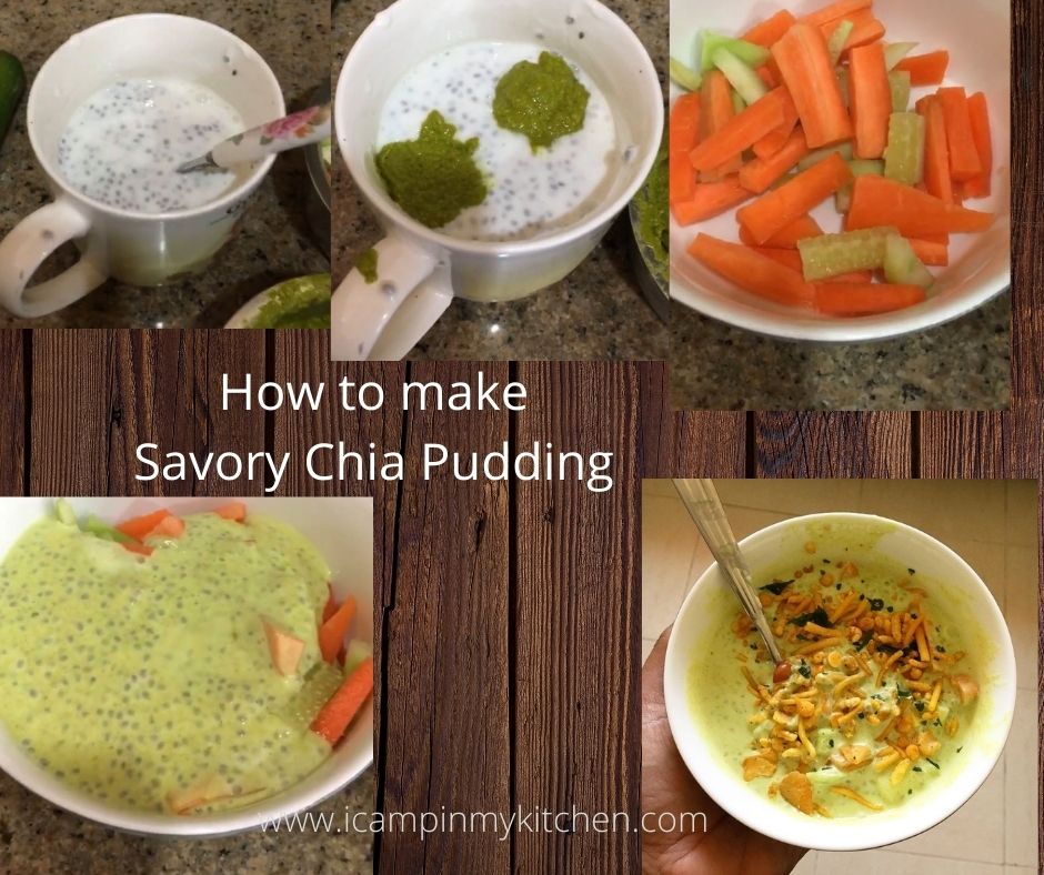 Chia savory pudding steps 