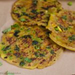 Spicy potato masala poli