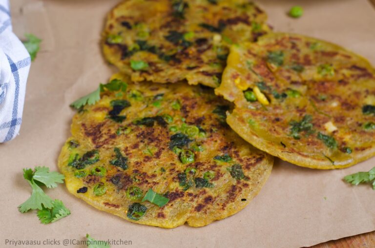 Spicy potato masala poli