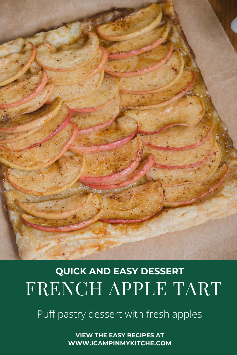 Apple Tart with puff pastry
