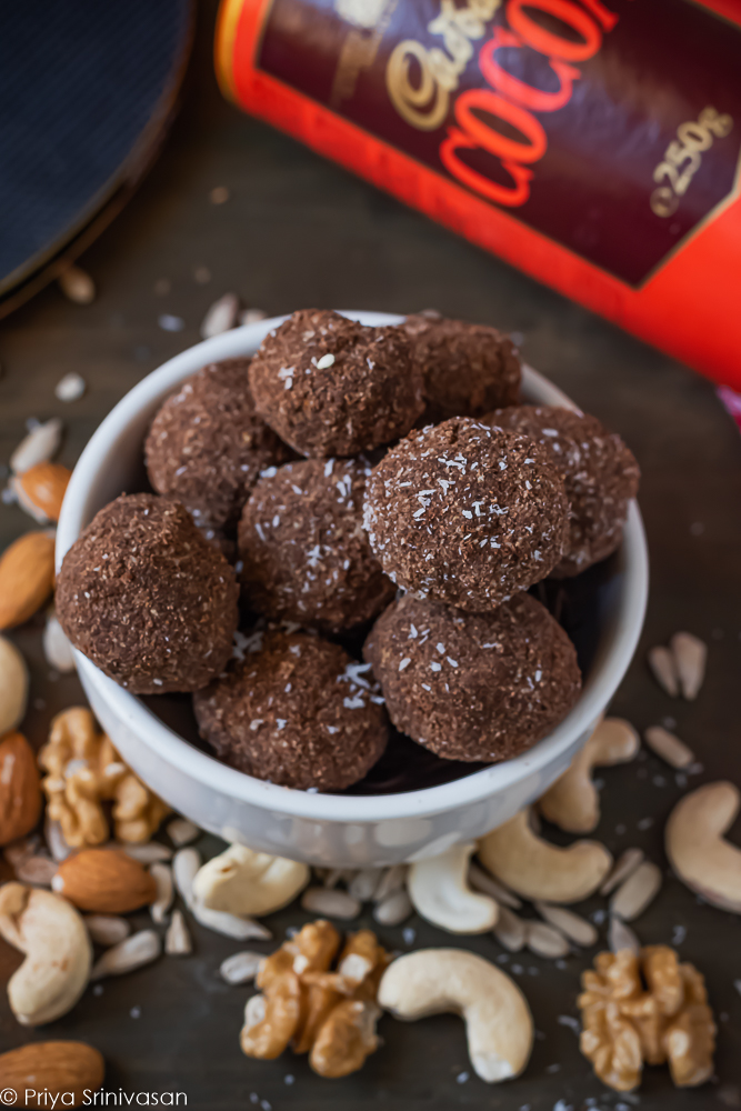 Chocolate & Nuts Ladoo | Nutty Energy Balls