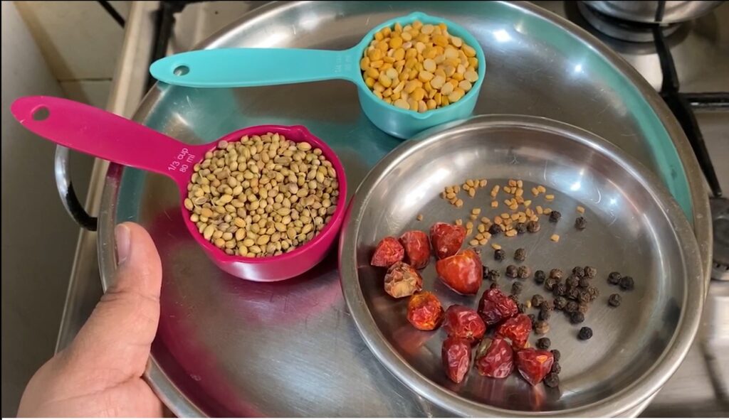 Ingredients for curry powder