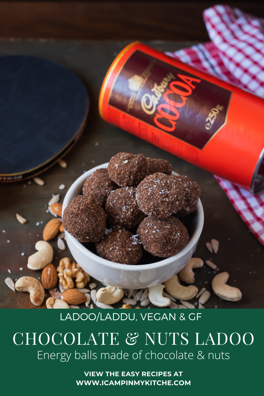 chocolate and nuts ladoo