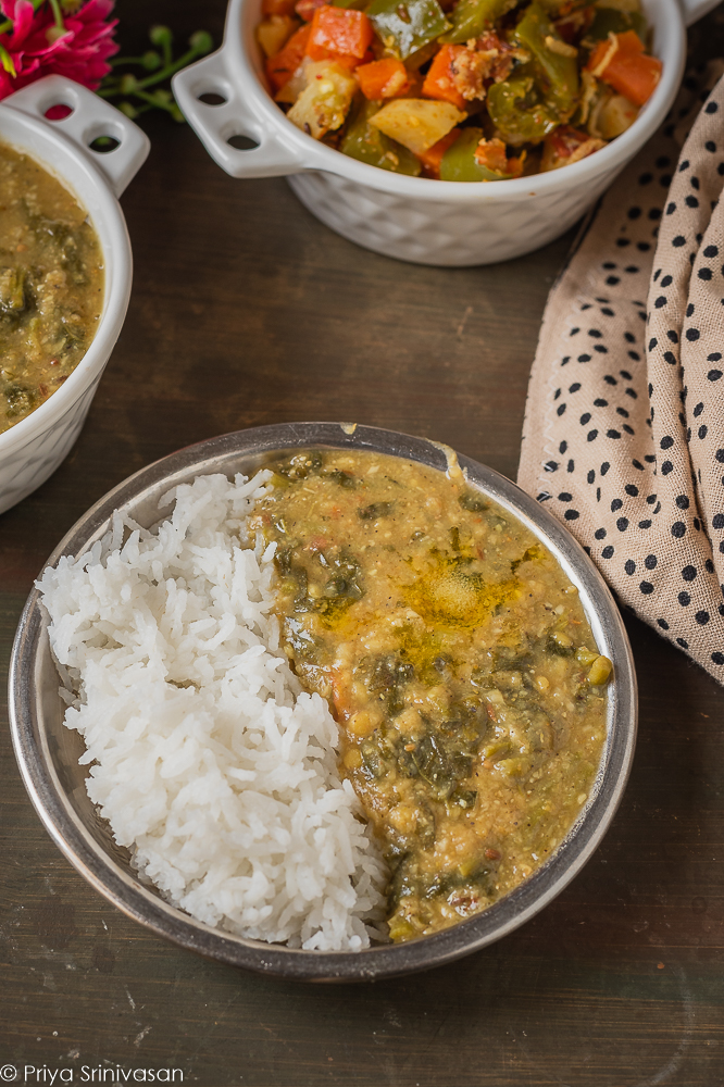 Keerai Kootu | Amaranth Dal | South Indian Lunch #2