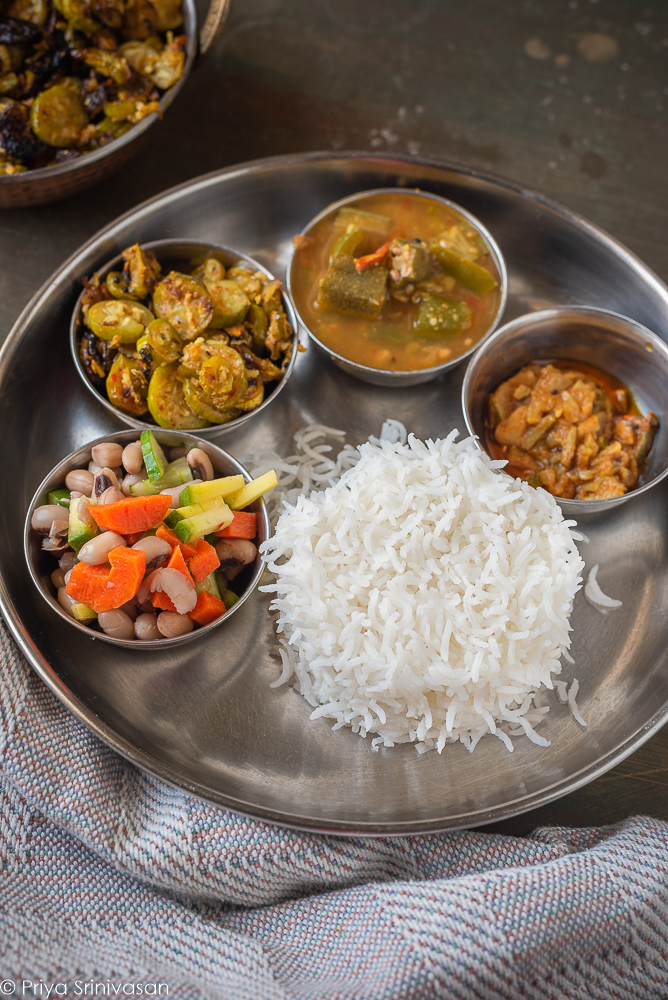 South-Indian lunch thali 