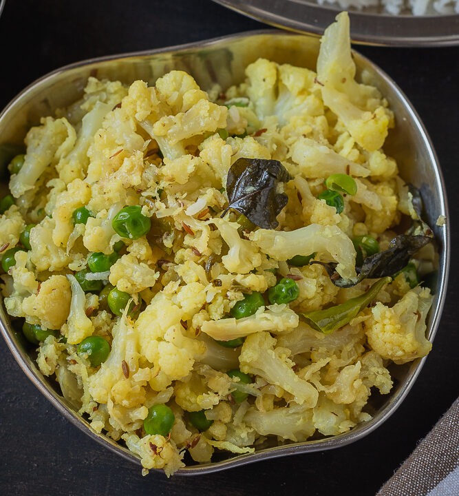 Cauliflower poriyal