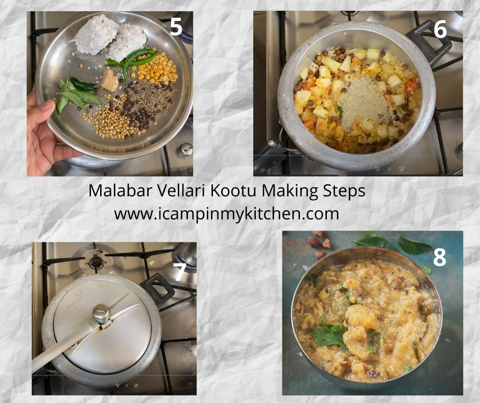 malabar vellari chickpeas kootu making