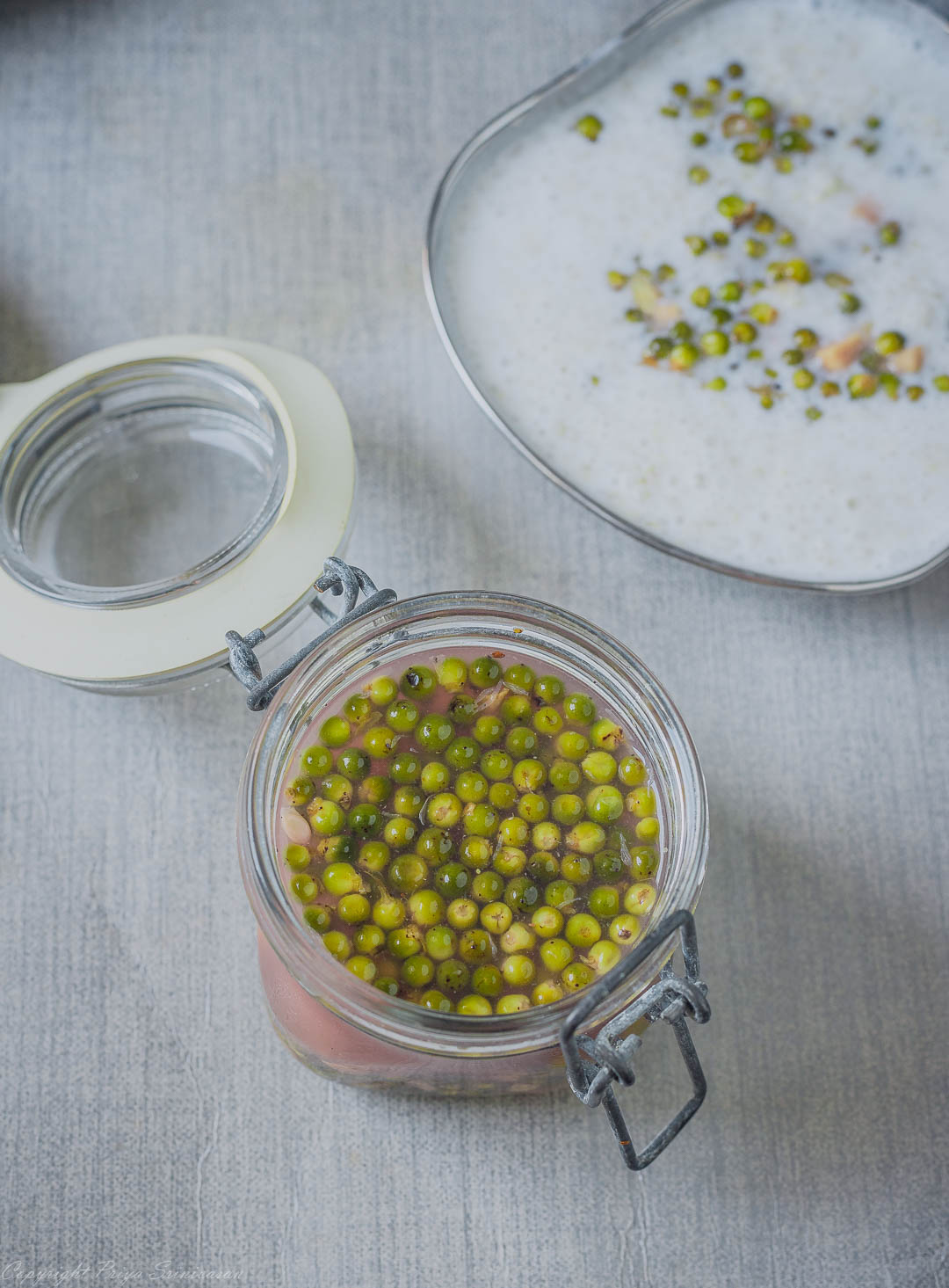 Green Peppercorn Pickle Kurumilagu Urugai South Indian Lunch Thali