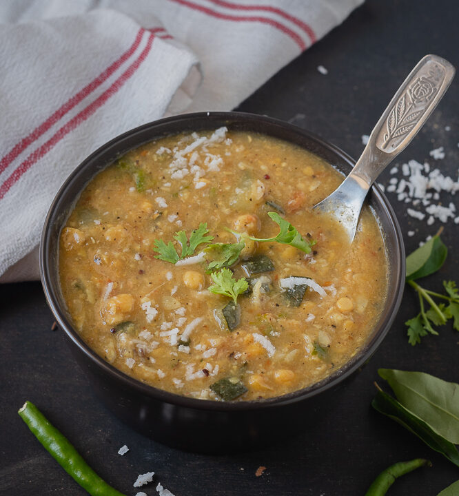 Zucchini Kadalai paruppu kootu