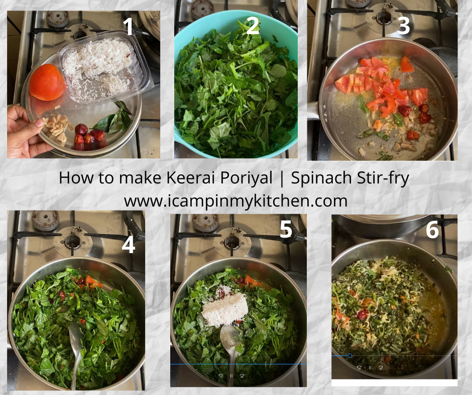 How to make keerai poriyal