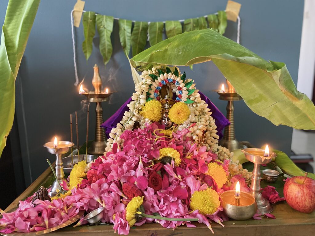 Laxmi puja | Mandir decoration, Diwali decorations at home, Diwali  decorations