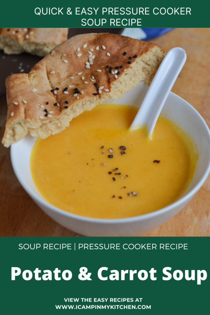 Potato & Carrot soup Pin