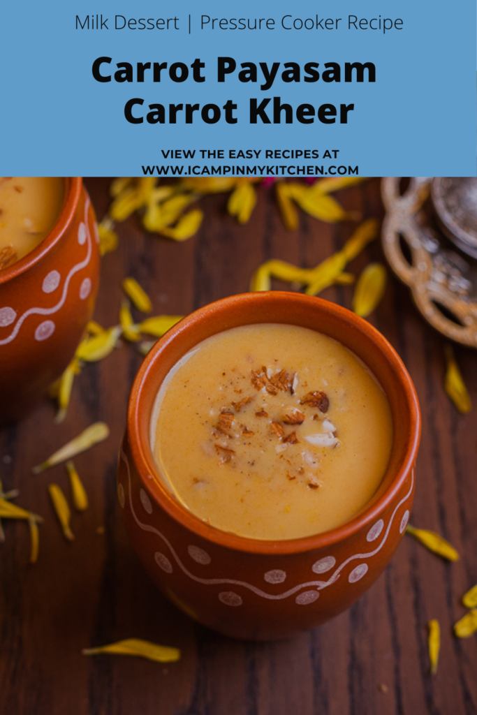 How to make carrot payasam Pin