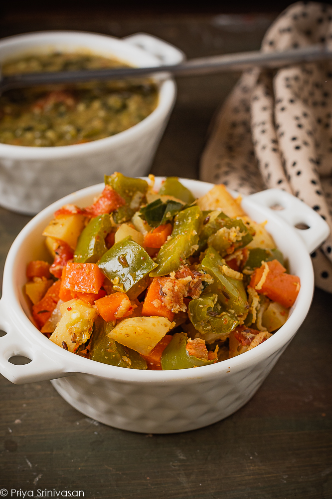How to make Mixed Vegetable Poriyal