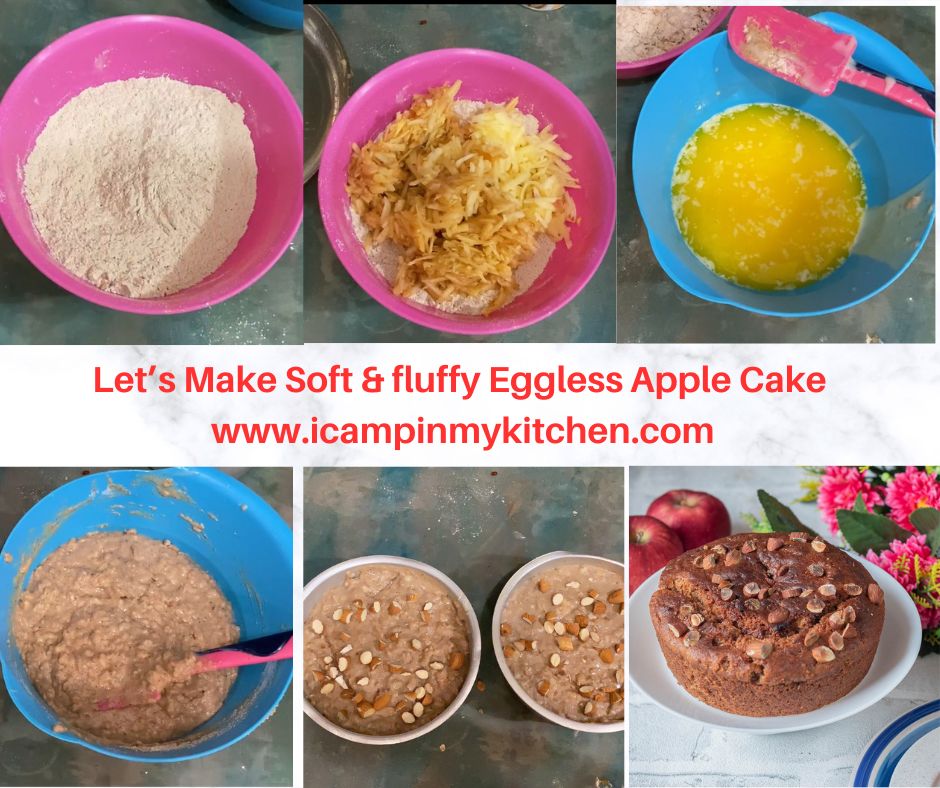 eggless apple cake recipe