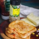 Pizza sandwich for breakfast