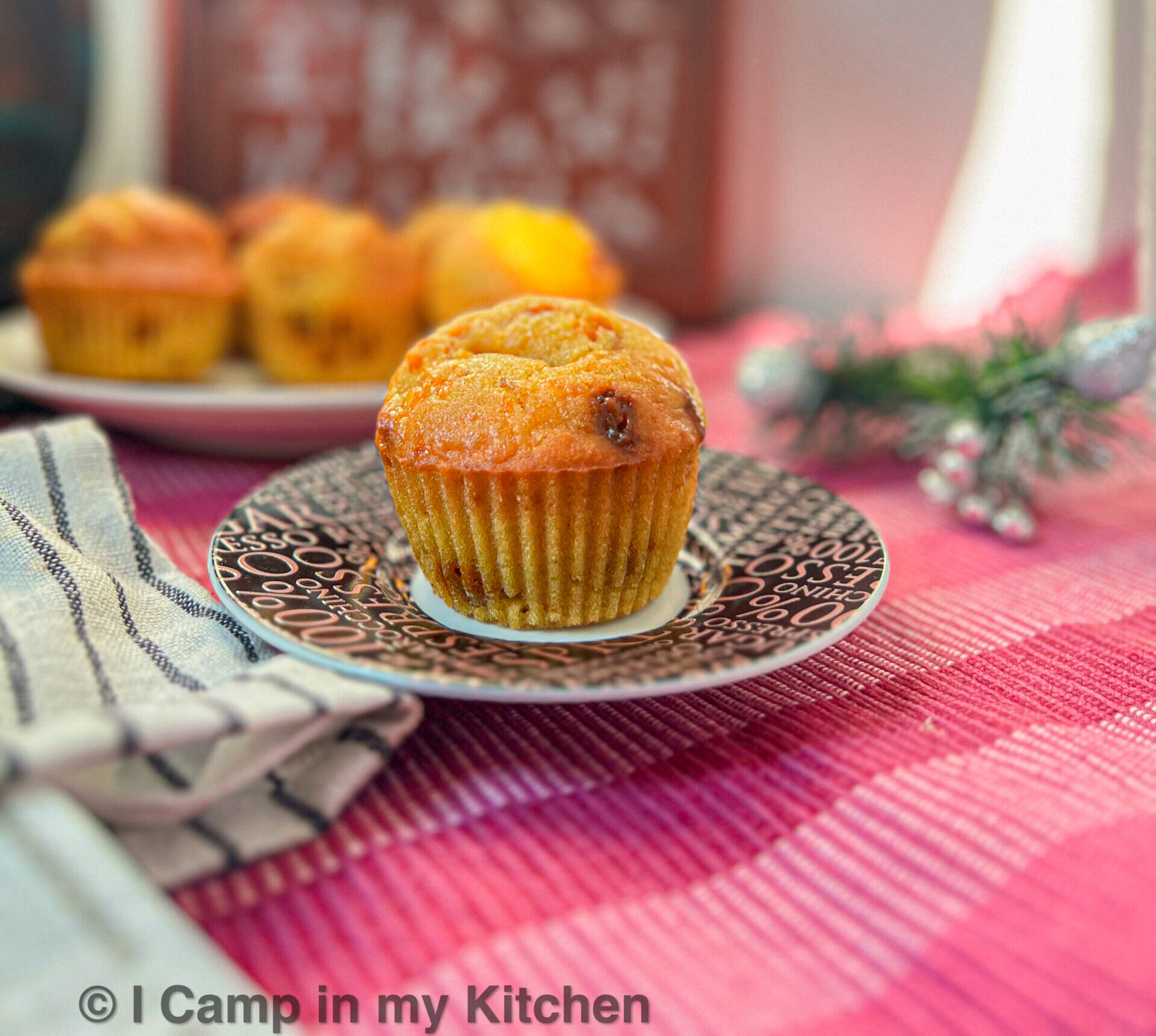 Carrot & Ginger Chocolate Chip Muffins Eggless I camp in my kitchen