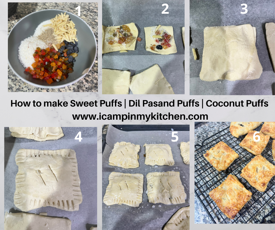 Hpw to make sweet coconut puffs