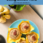 Vegan banana pecan muffins pin