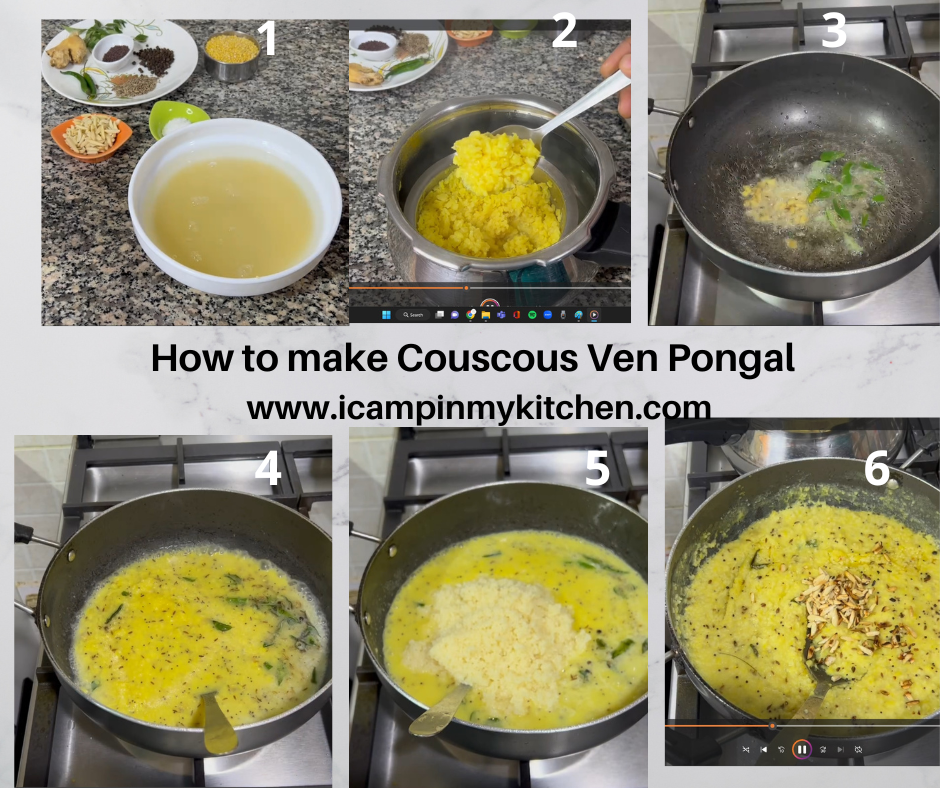 How to make Khara Pongal with couscous