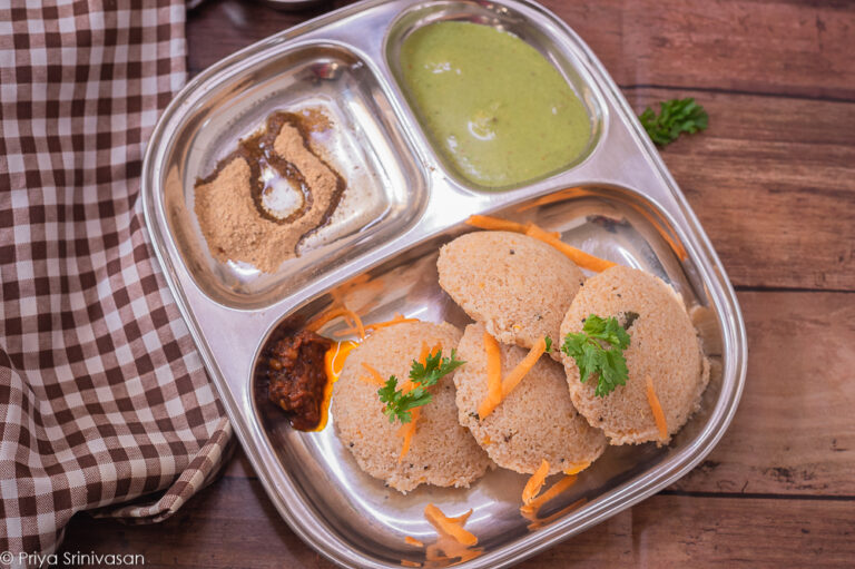 Instant wheat rava idli