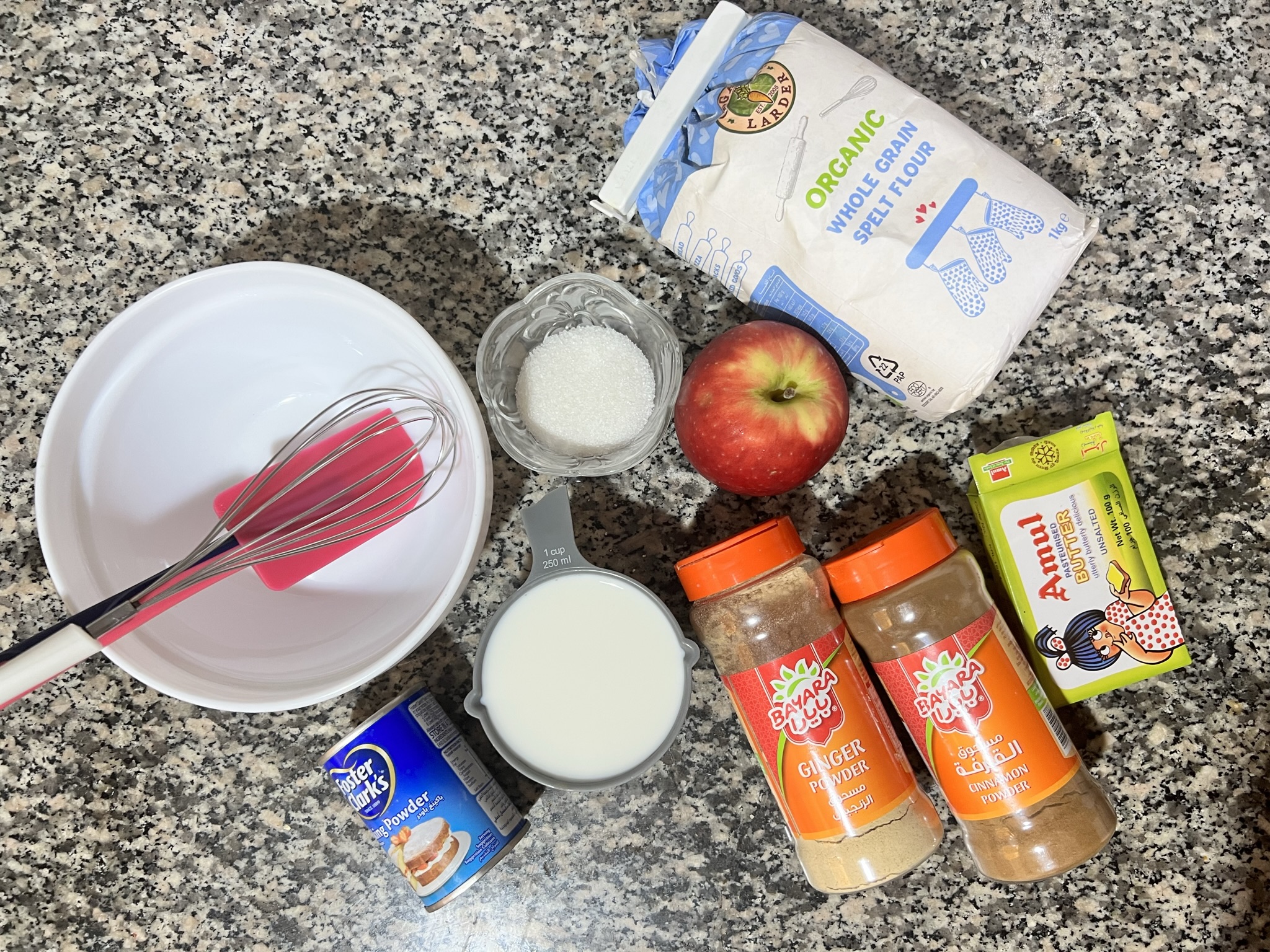 Ingredients for Apple pancake