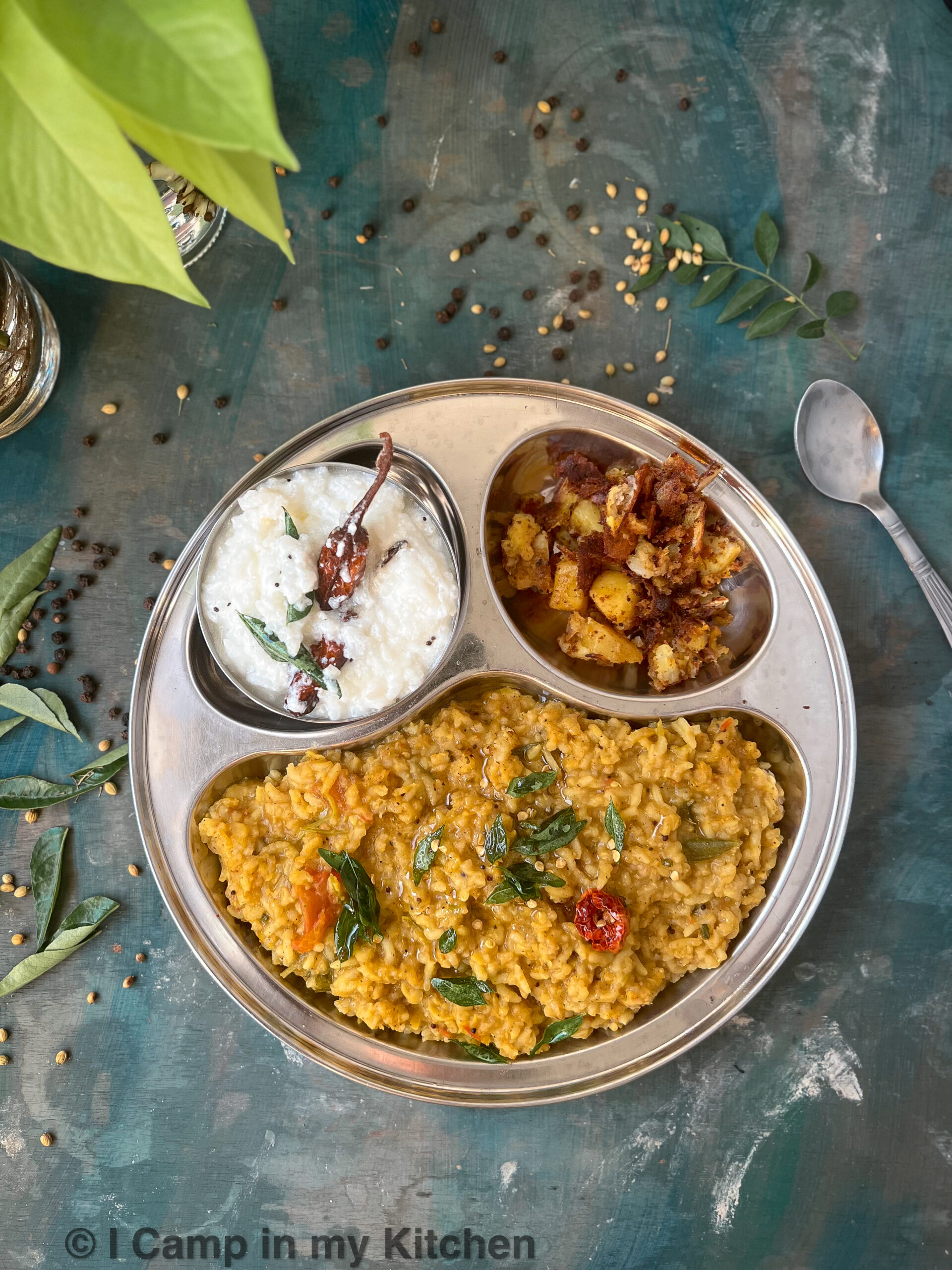 Rasam rice mini lunch thali 