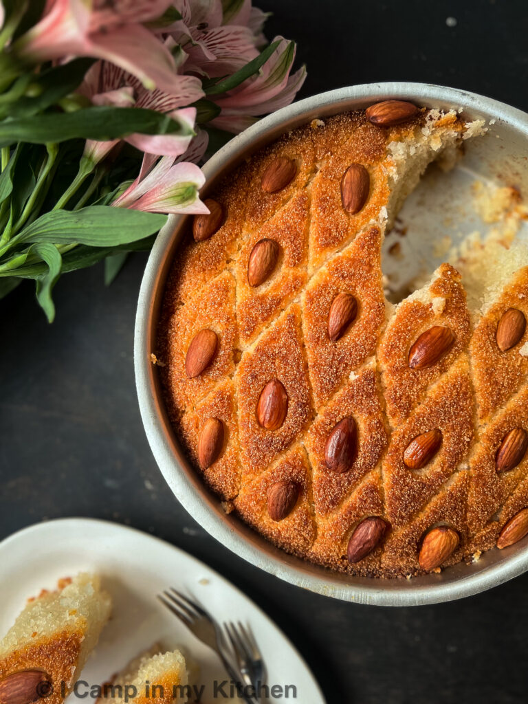 Middle eastern semolina cake