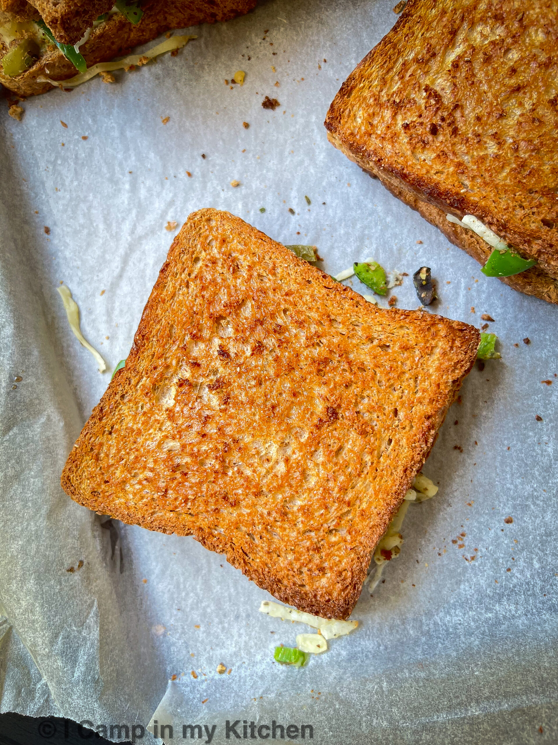 Stepwise instructions to make cheese toast in the oven