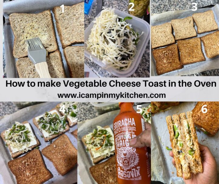 Vegetable Cheese Toast Cheese Toast in Oven Sheet Pan Cheese Toast