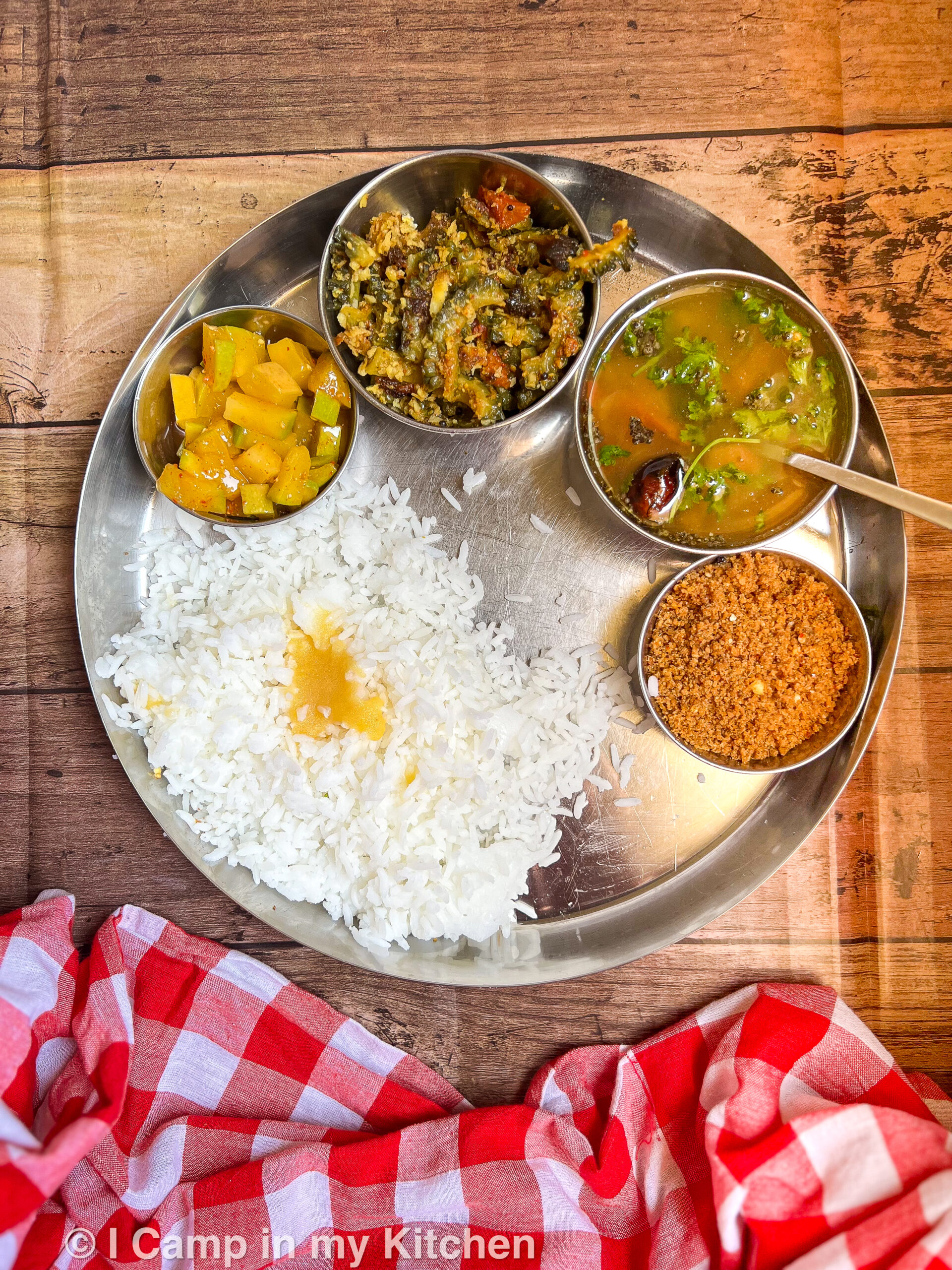 South indian weekday lunch
