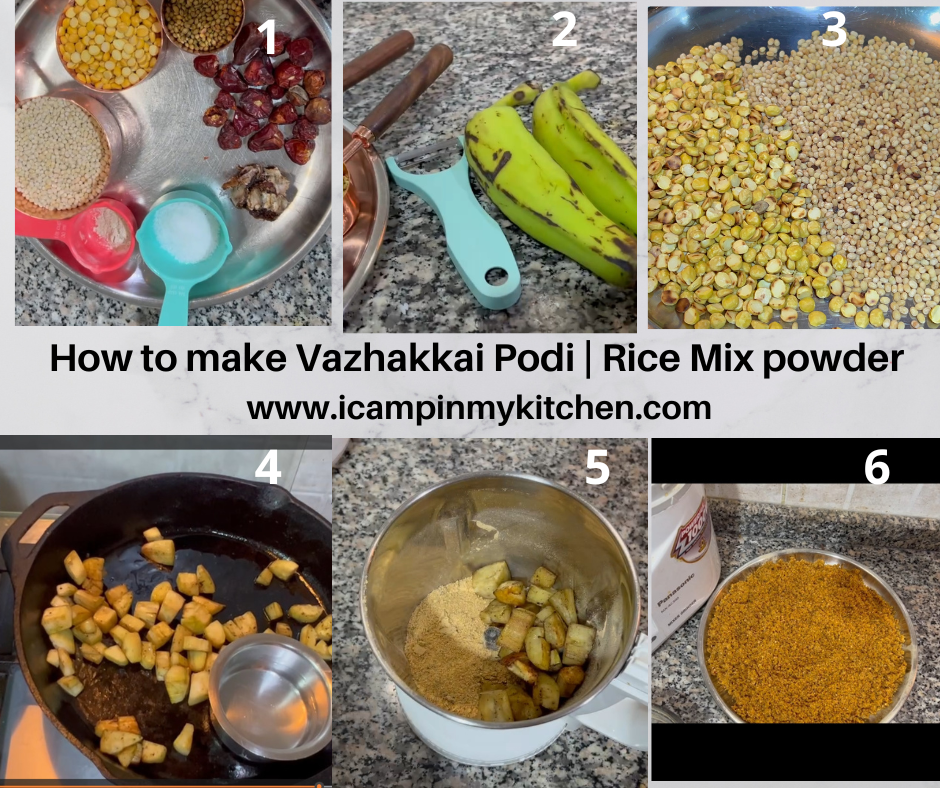 How to make vazhakkai podi