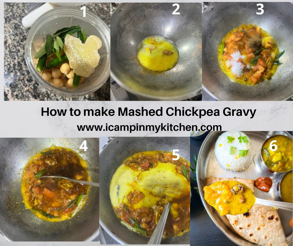 how to make mashed chickpeas gravy