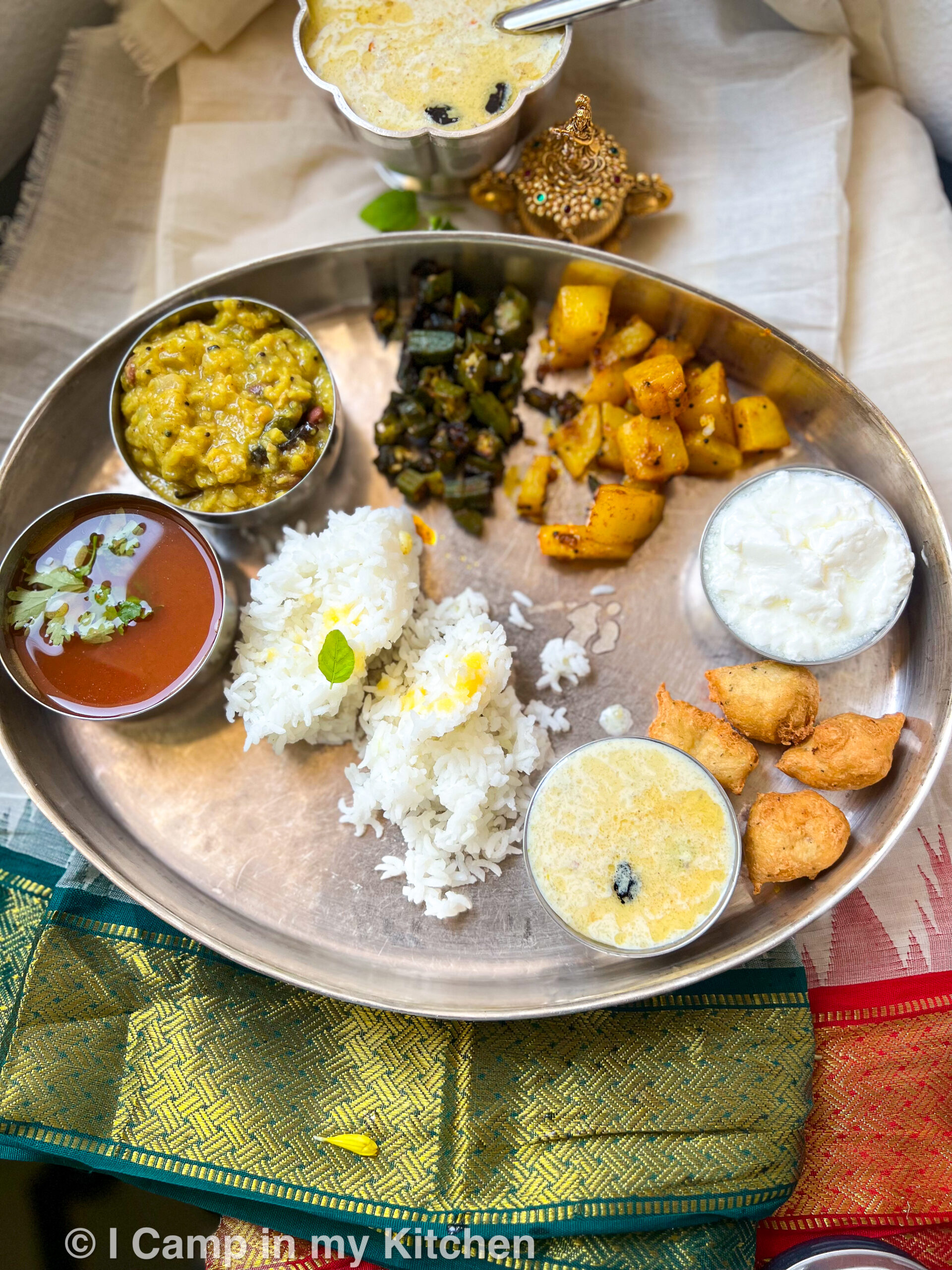 South-Indian lunch thali 