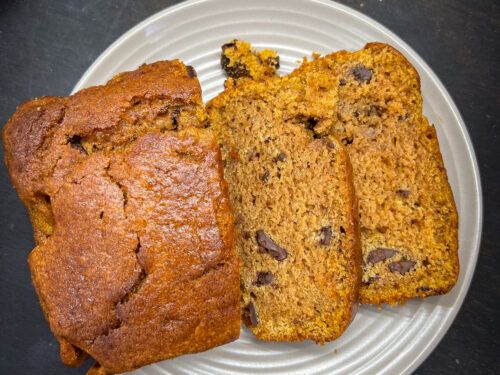 Pumpkin chocolate loaf