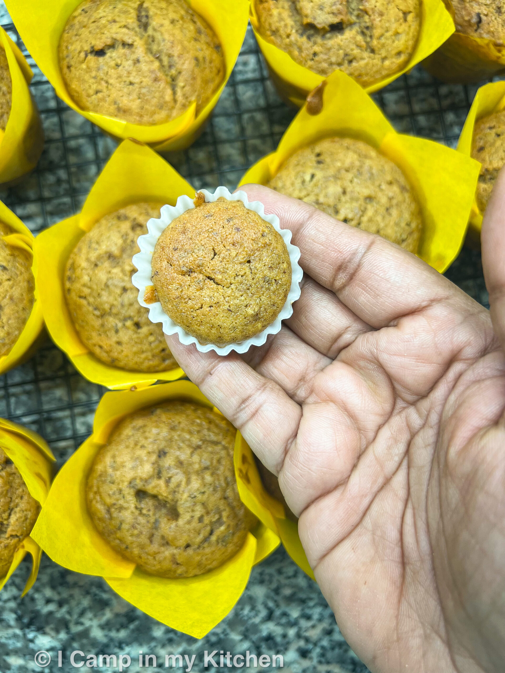 Mini vegan pumpkin muffins 