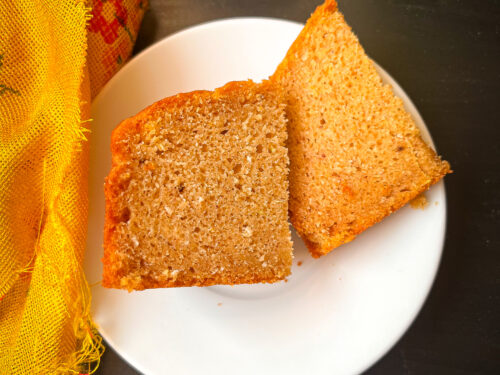 Wholewheat pumpkin coconut cake