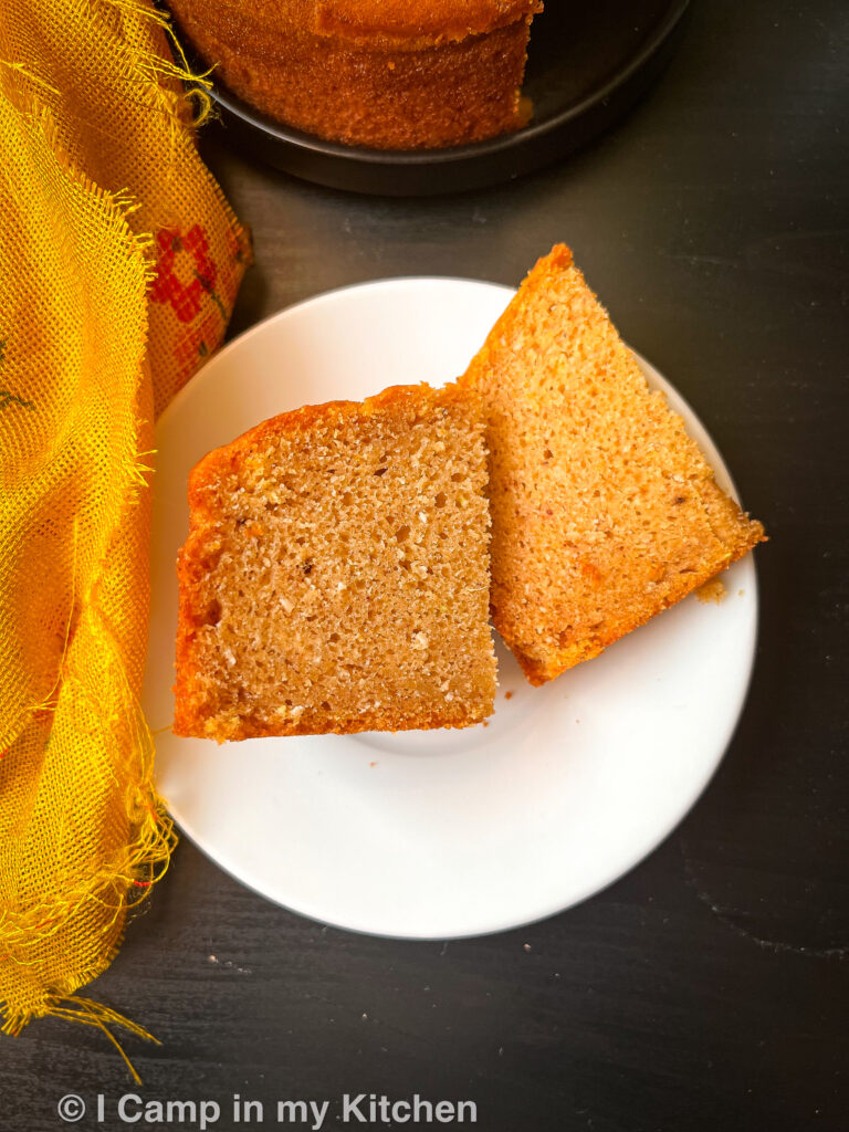 Wholewheat pumpkin coconut cake