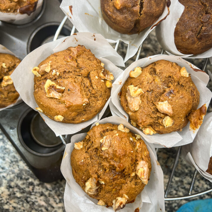 Recipe for vegan banana muffins