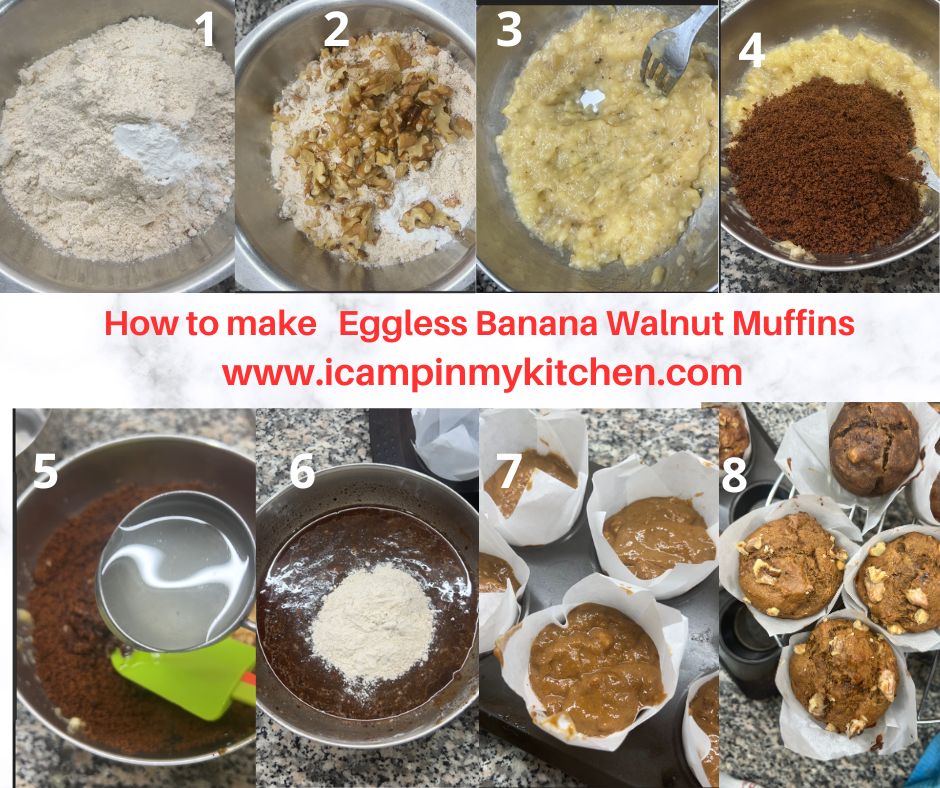 how to make walnut banana muffins
