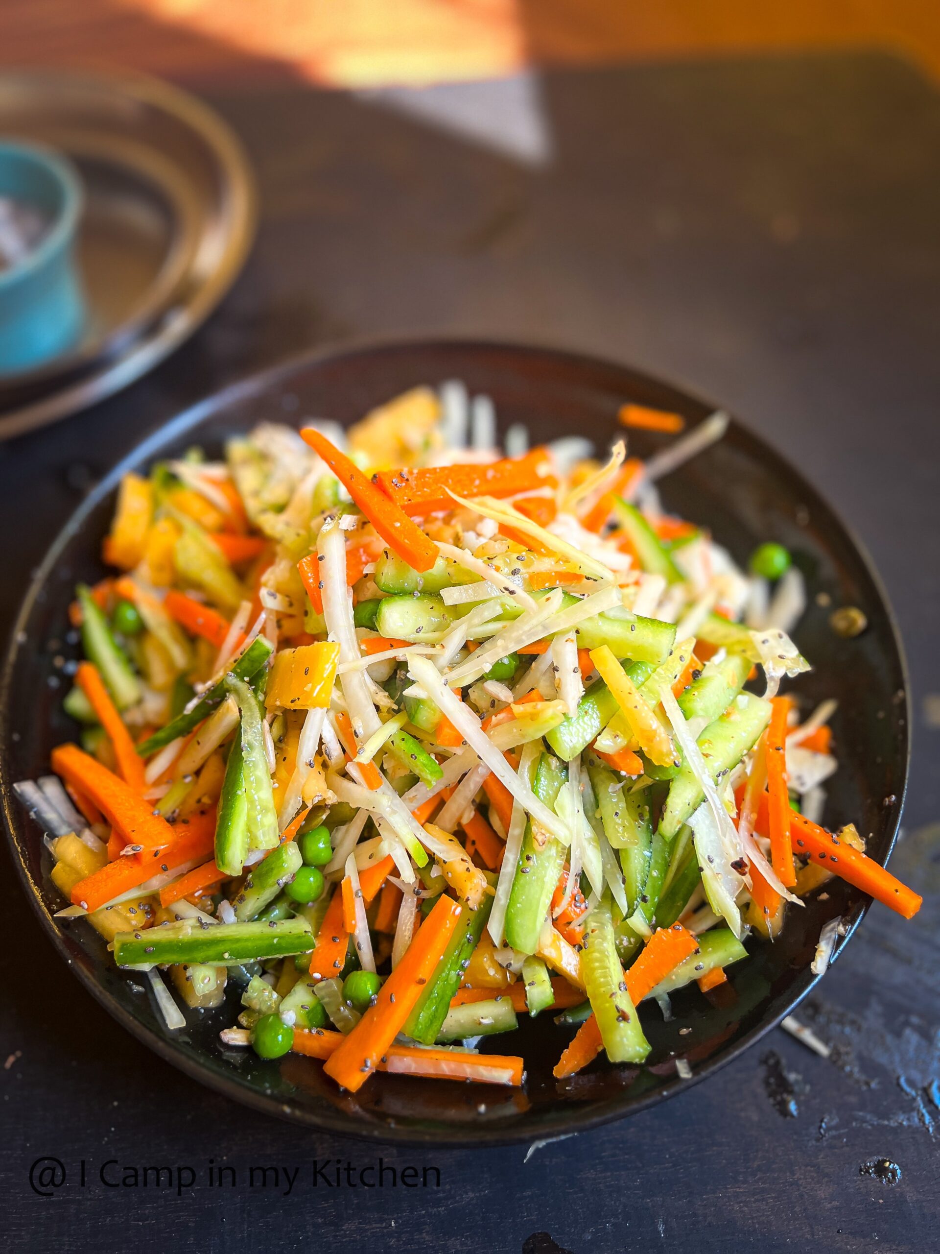 Tricolor Salad with honey lemon dressing 